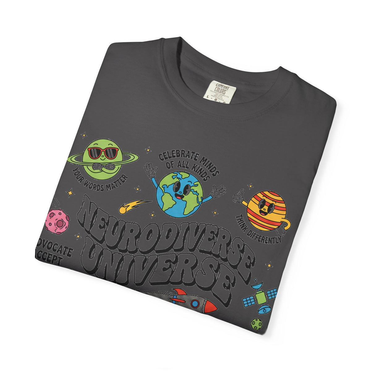 Neurodiverse Universe Bold Shirt, Celebrate Minds Of All Kinds Tee, Neurodiversity Pride Shirt, Advocate Gift
