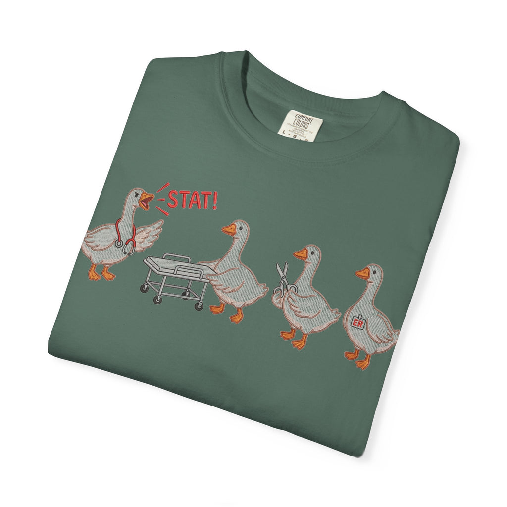 Nurse Goose Squad Stat Shirt, Funny ER Geese Tee, Night Shift Nurse Shirt, RN Team Gift