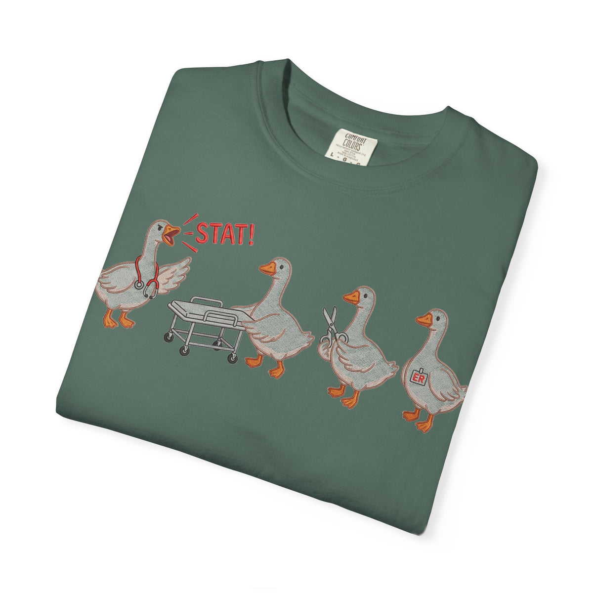 Nurse Goose Squad Stat Shirt, Funny ER Geese Tee, Night Shift Nurse Shirt, RN Team Gift