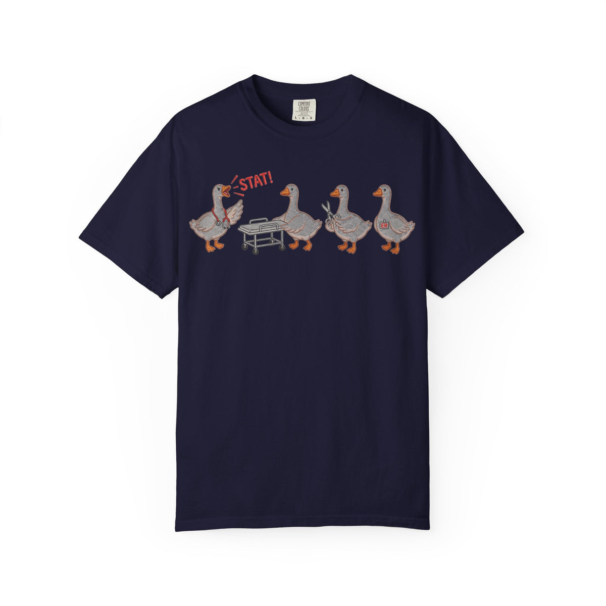 Nurse Goose Squad Stat Shirt, Funny ER Geese Tee, Night Shift Nurse Shirt, RN Team Gift