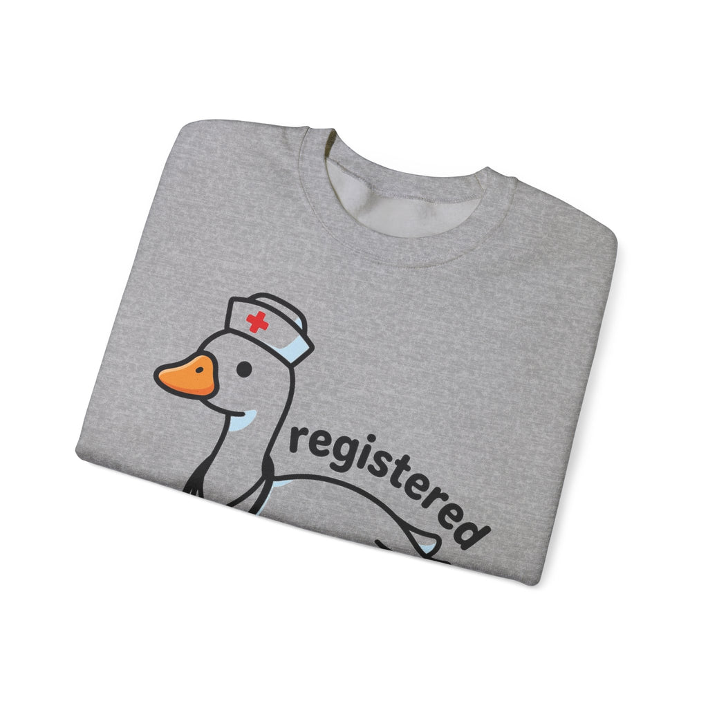 Registered Silly Goose Nurse Sweatshirt, Kawaii Goose Nurse Sweatshirt, Funny Nurse Gift, Cute RN Sweatshirt, Nursing Student Graduation Gif