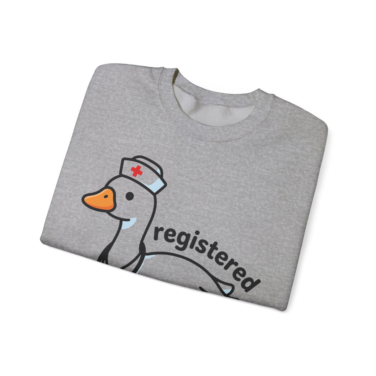 Registered Silly Goose Nurse Sweatshirt, Kawaii Goose Nurse Sweatshirt, Funny Nurse Gift, Cute RN Sweatshirt, Nursing Student Graduation Gif
