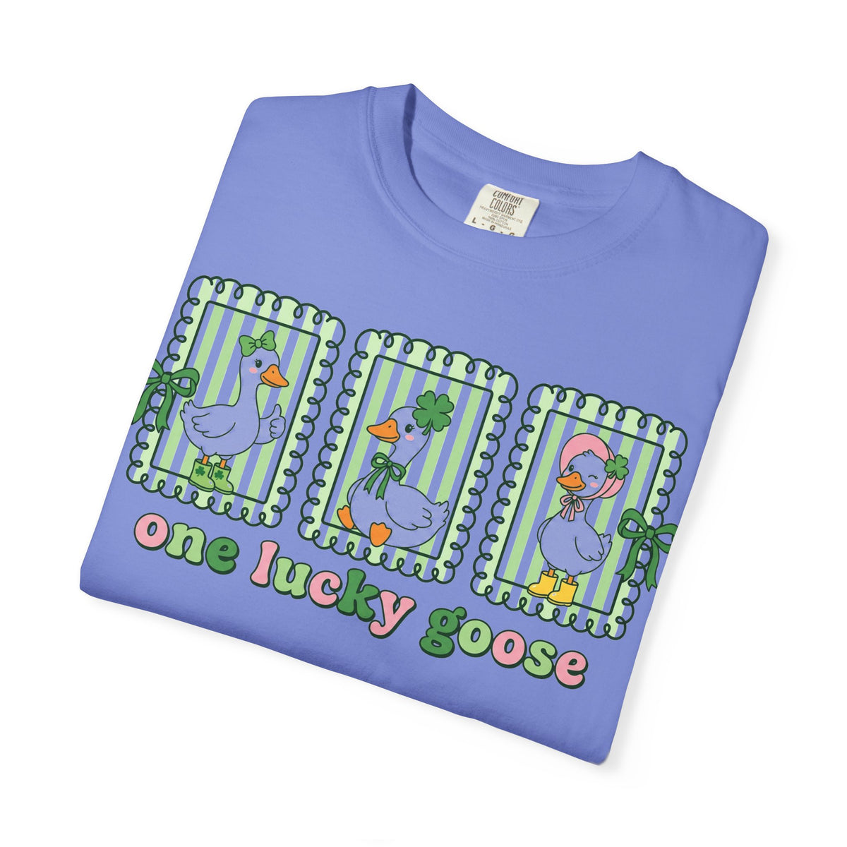 One Lucky Goose Framed Panels Shirt, Irish Goose Trio Tee, St Patricks Day Shirt, Funny Gift