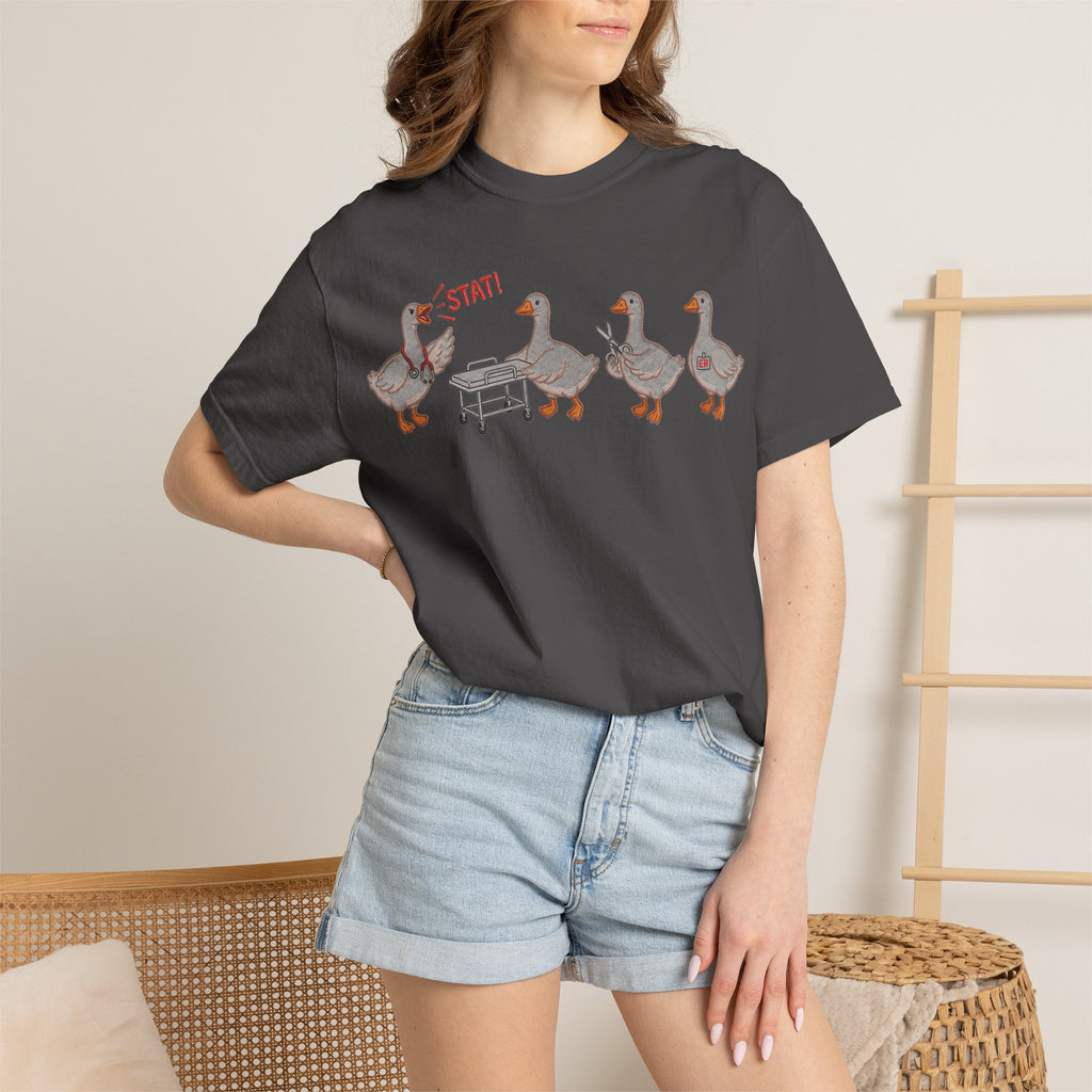 Nurse Goose Squad Stat Shirt, Funny ER Geese Tee, Night Shift Nurse Shirt, RN Team Gift