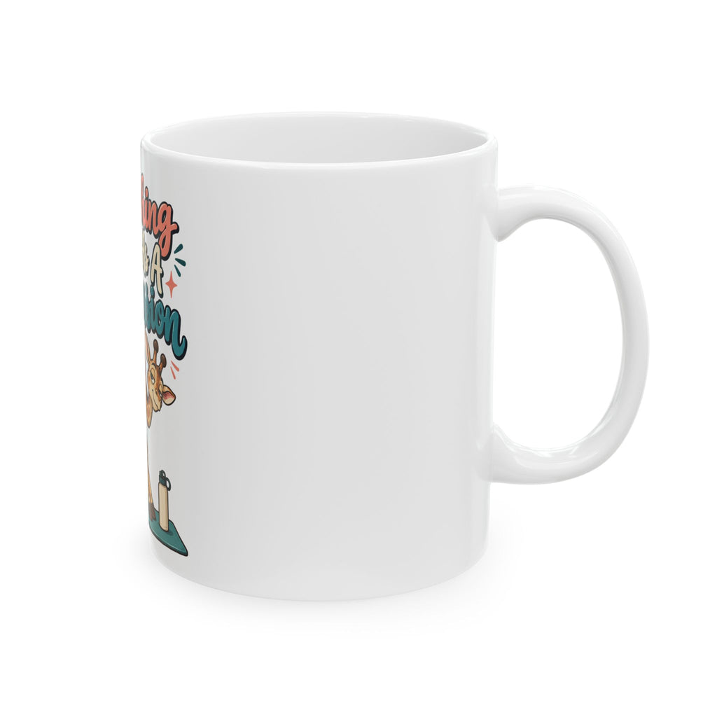 Stretching Counts As A Full Session Mug, Funny Gym Lover Gift for Him Her, Workout Christmas Gift, Coffee Mug 11oz 15oz