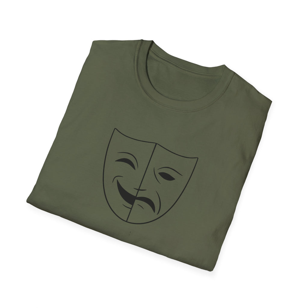 Theatre Mask Shirt, Drama Comedy Graphic Tee, Actor Gift