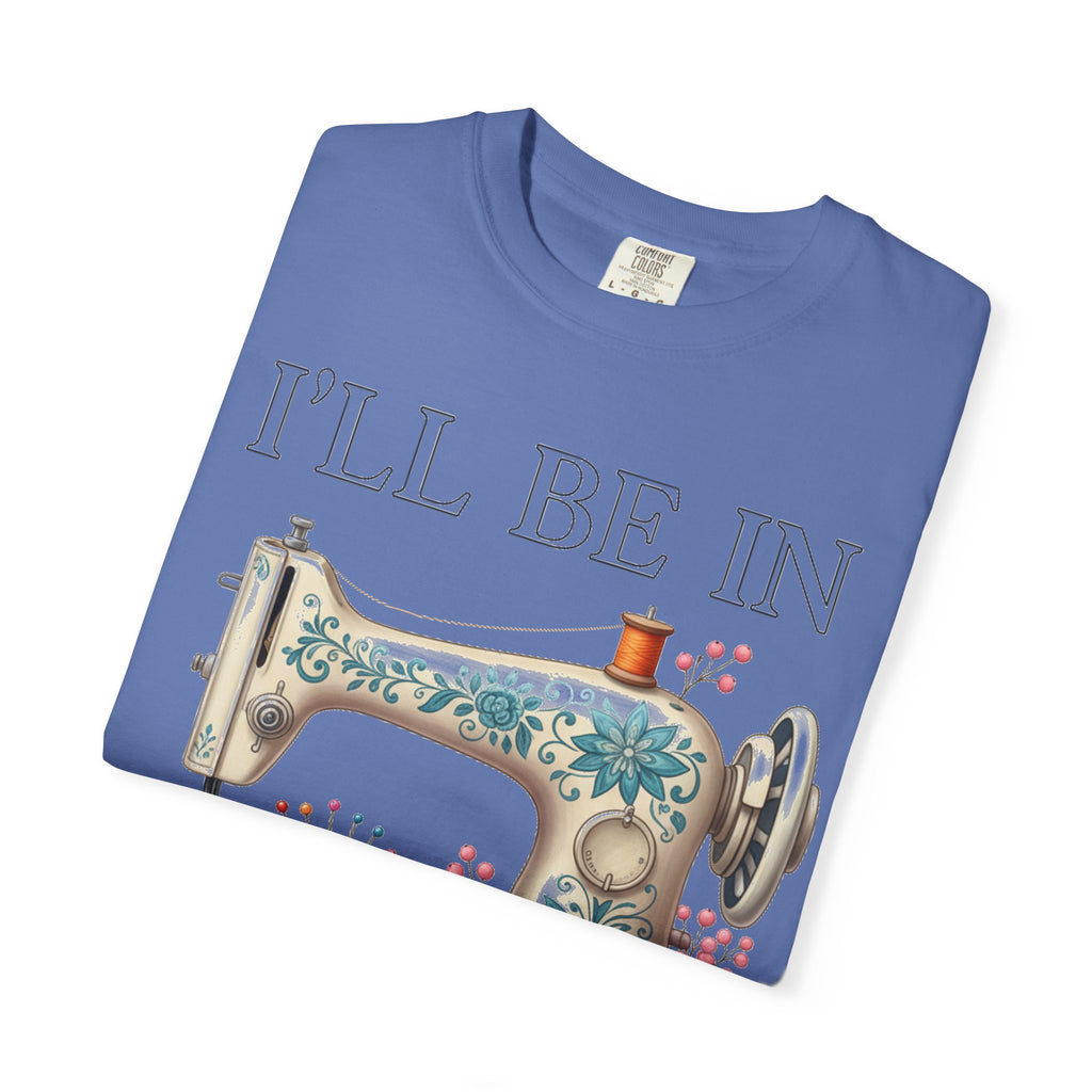 I'll Be In My Office Cream Sewing Machine Shirt, Quilter Humor Tee, Vintage Seamstress Shirt, Sewing Gift