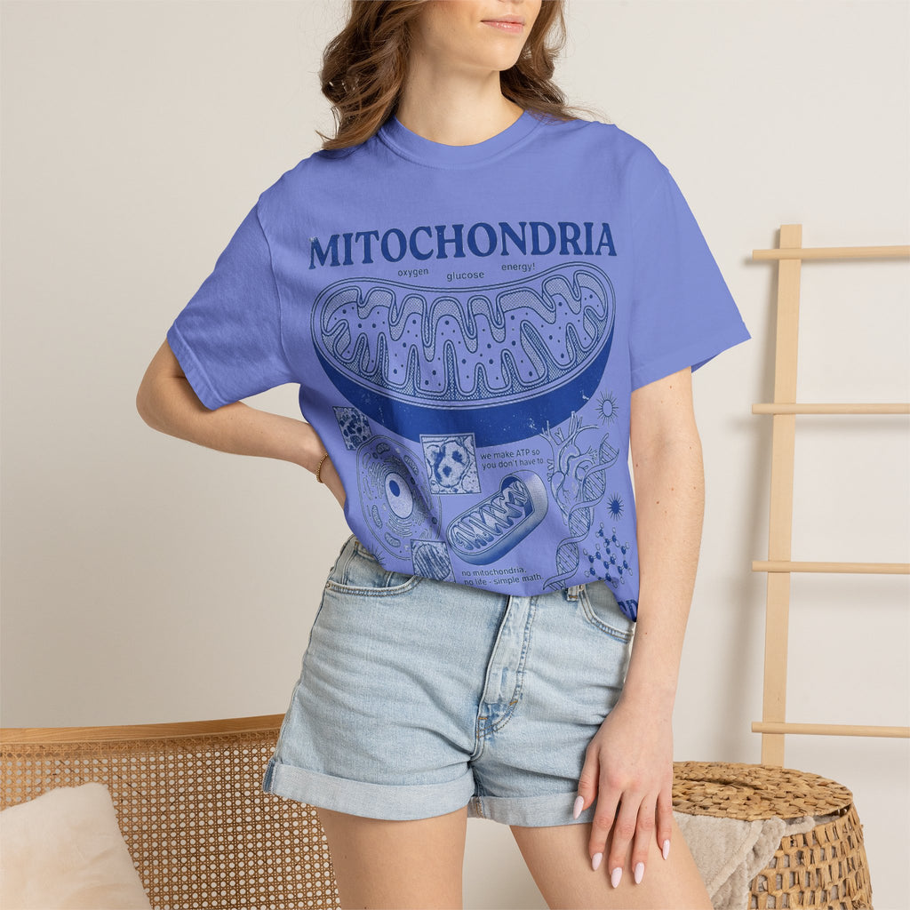 Mitochondria Powering Life Since Forever Shirt, Funny Biology Teacher Tee, Science Nerd Shirt, Student Gift