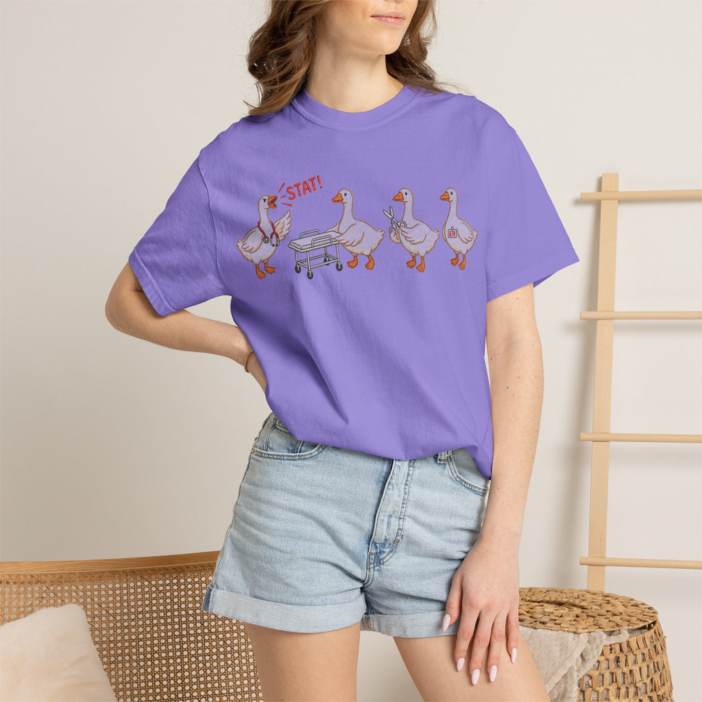 Nurse Goose Squad Stat Shirt, Funny ER Geese Tee, Night Shift Nurse Shirt, RN Team Gift