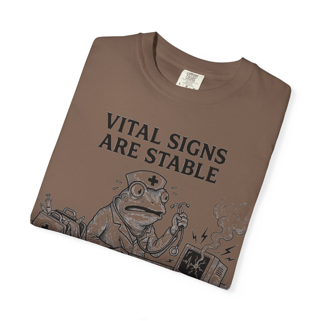 Vital Signs Are Stable I Am Not Shirt, Funny Nurse Frog Tee, Burnt Out RN Shirt, Night Shift Gift