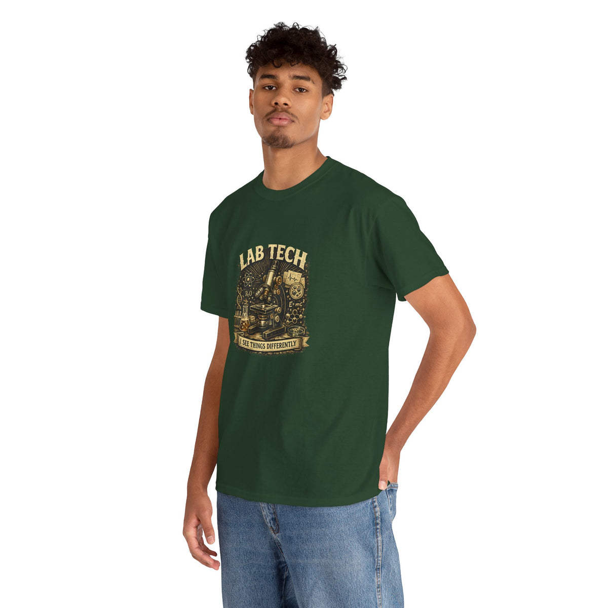 Lab Tech T-Shirt — "I Make Things Different" Vintage Science Tee
