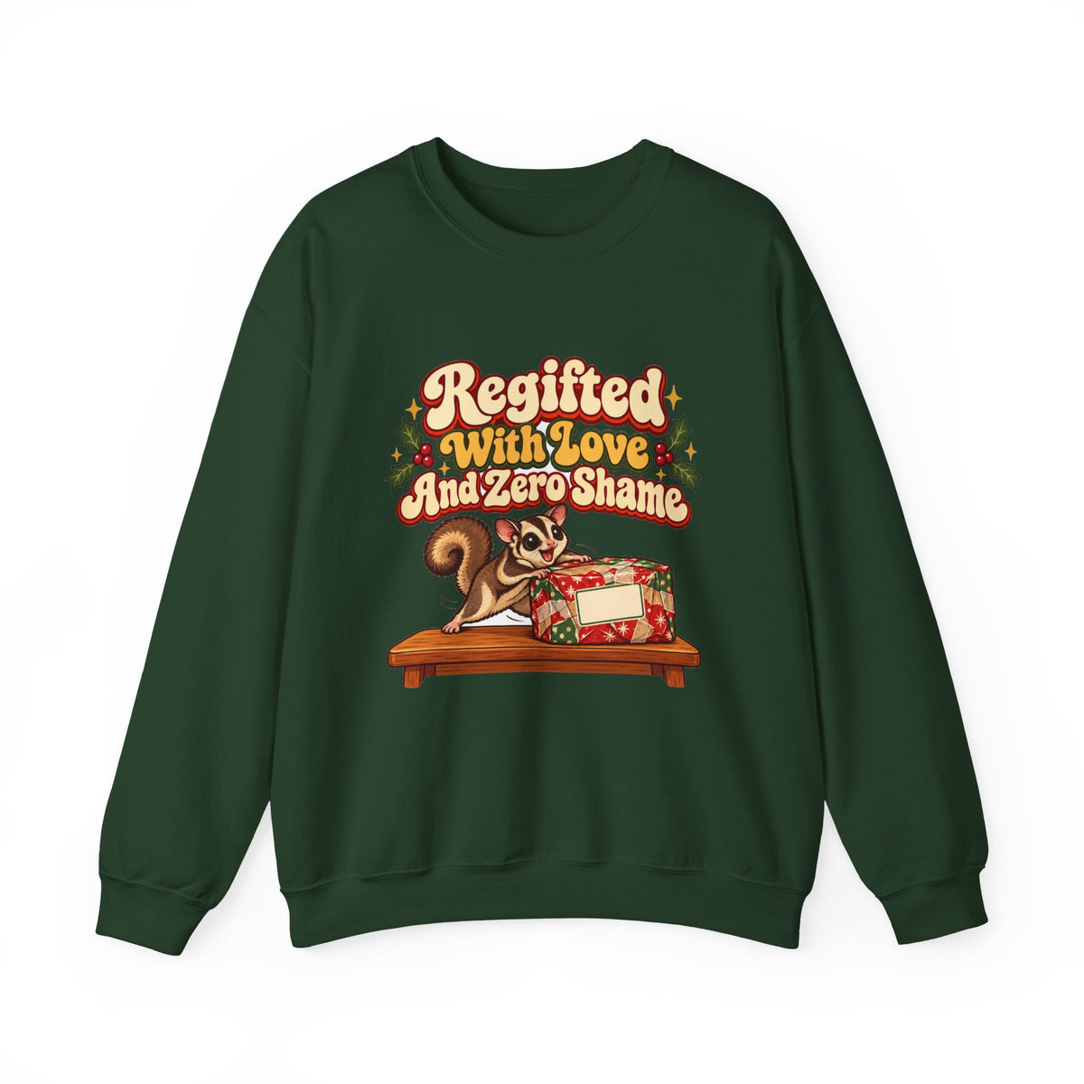 Funny White Elephant Sweatshirt Regifted With Love And Zero Shame Shirt, Funny Holiday Gift Tee, Christmas Gift Idea