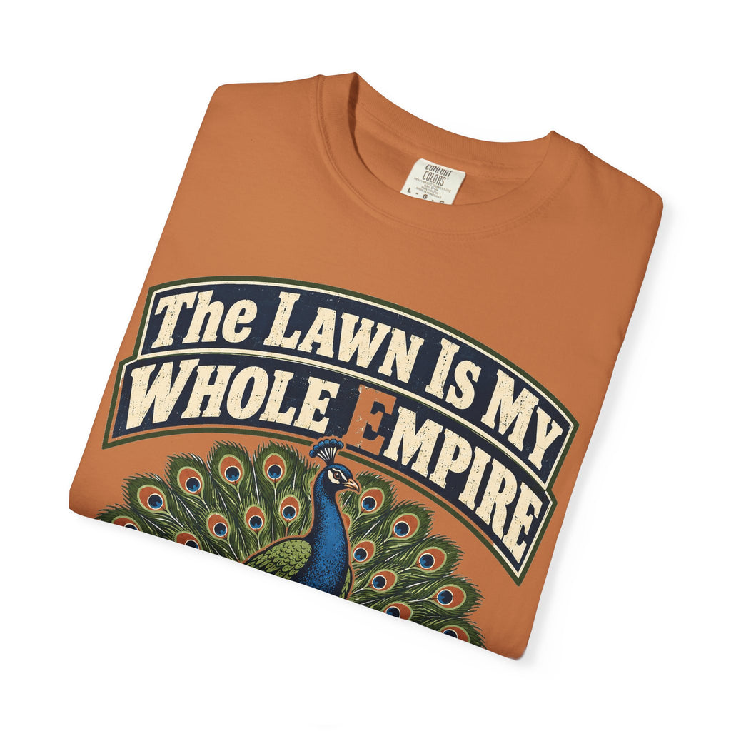 Funny Retirement Shirt The Lawn Is My Whole Empire Elk Shirt, Retirement Gift For Men Women, Lawn Mowing Humor Comfort Colors Shirt