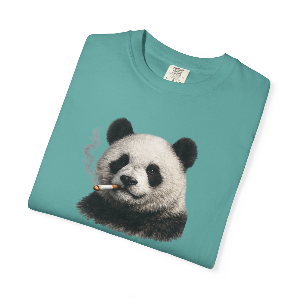 Smoky Panda Tee — Graphic Panda Smoking Design T-Shirt