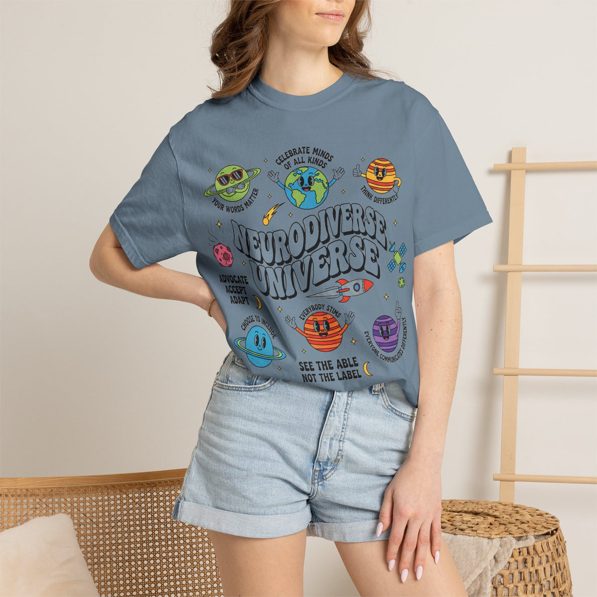 Neurodiverse Universe Bold Shirt, Celebrate Minds Of All Kinds Tee, Neurodiversity Pride Shirt, Advocate Gift