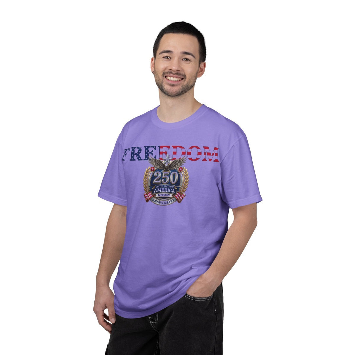 Freedom America 250 Shirt, Semiquincentennial 1776-2026 Tee, Patriotic Anniversary Shirt, Fourth Of July Gift