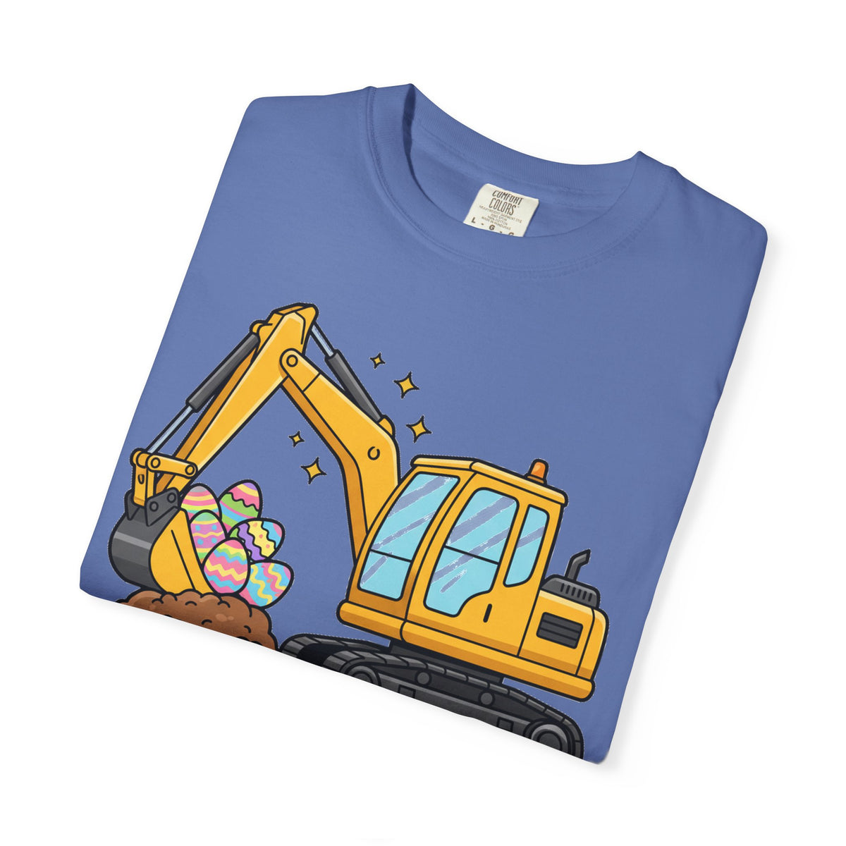 Eggs-Cavator Big Digger Shirt, Easter Excavator Tee, Construction Easter Shirt, Kids Easter Gift