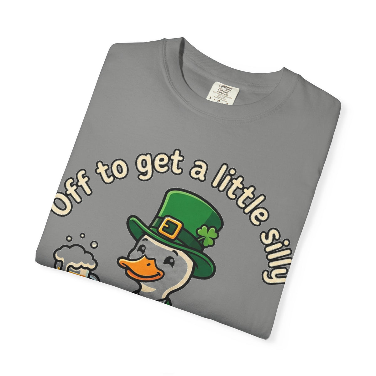 Off To Get A Little Silly Bold Shirt, Leprechaun Duck Beer Tee, Funny St Patricks Day Shirt, Irish Gift