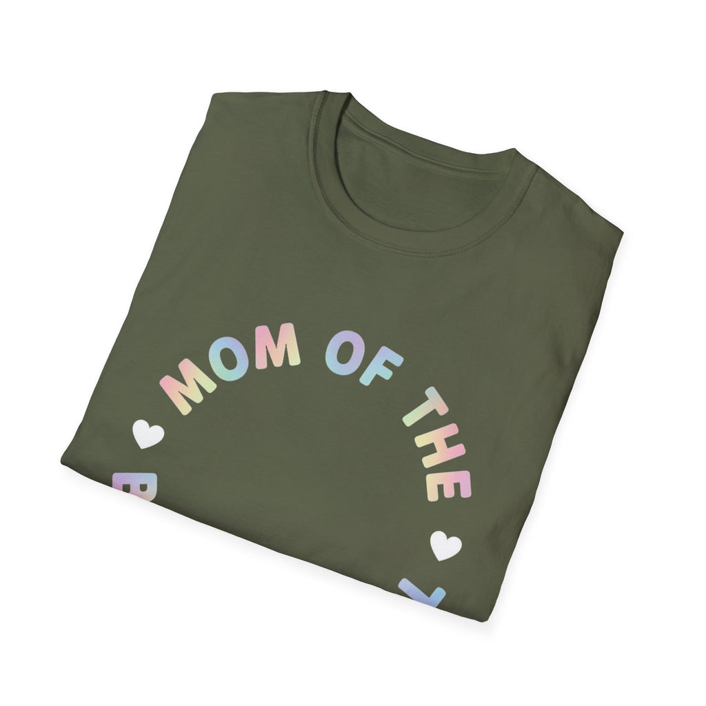 Mom of the Birthday Girl T-Shirt — Pastel Circle Birthday Mom Tee