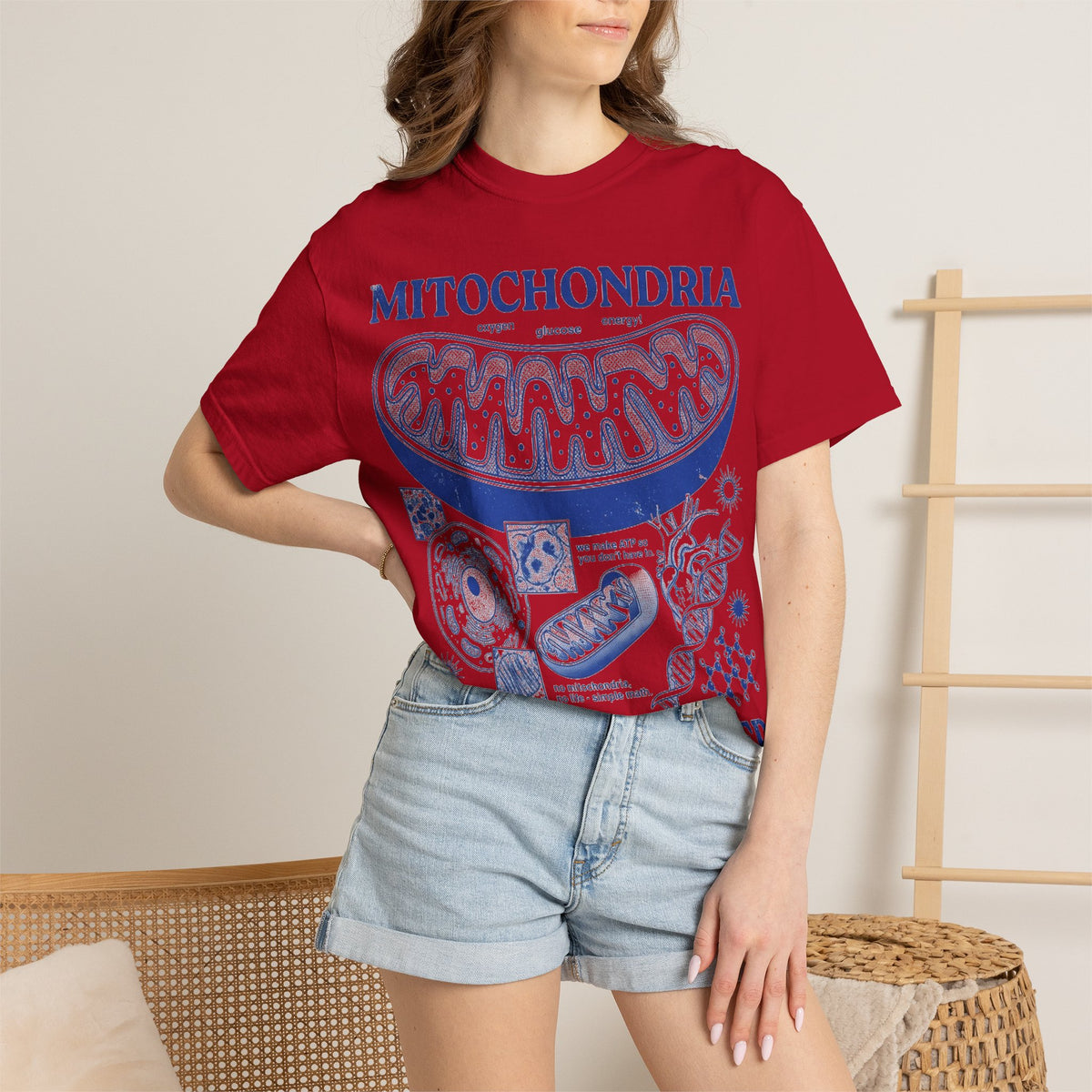 Mitochondria Powering Life Since Forever Shirt, Funny Biology Teacher Tee, Science Nerd Shirt, Student Gift