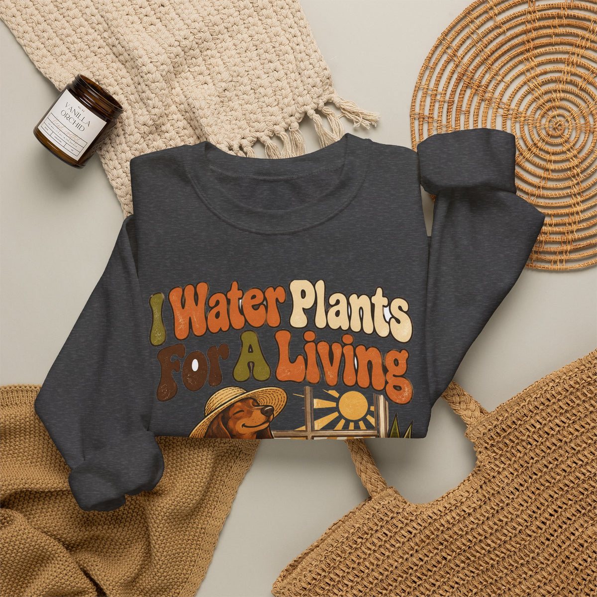 Funny Retirement Sweatshirt I Water Plants For A Living Retired Gift Gardening Tee Comfort Colors Humor