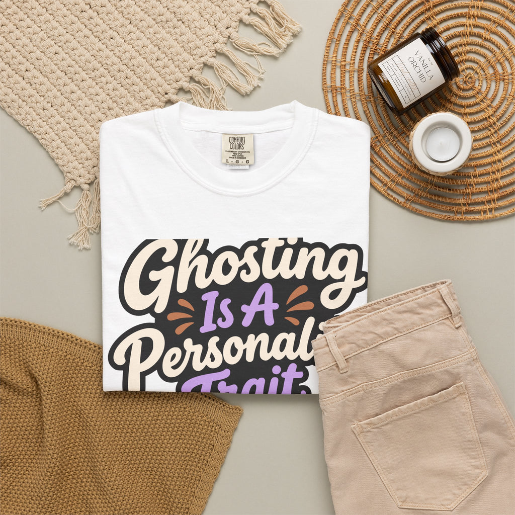 Ghosting Is A Personality Trait Halloween Shirt, Funny Ghost Tee, Retro Humor