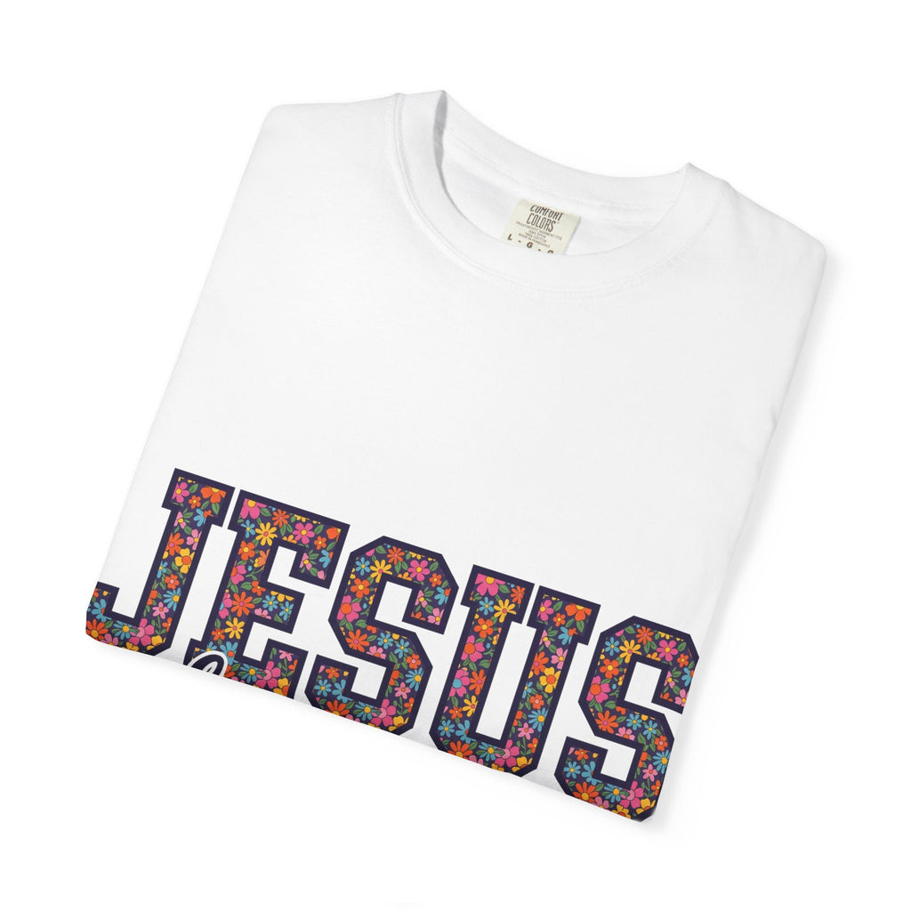 Jesus Loves You Shirt, Floral Varsity Christian Tee, Faith Statement Shirt, Church Gift