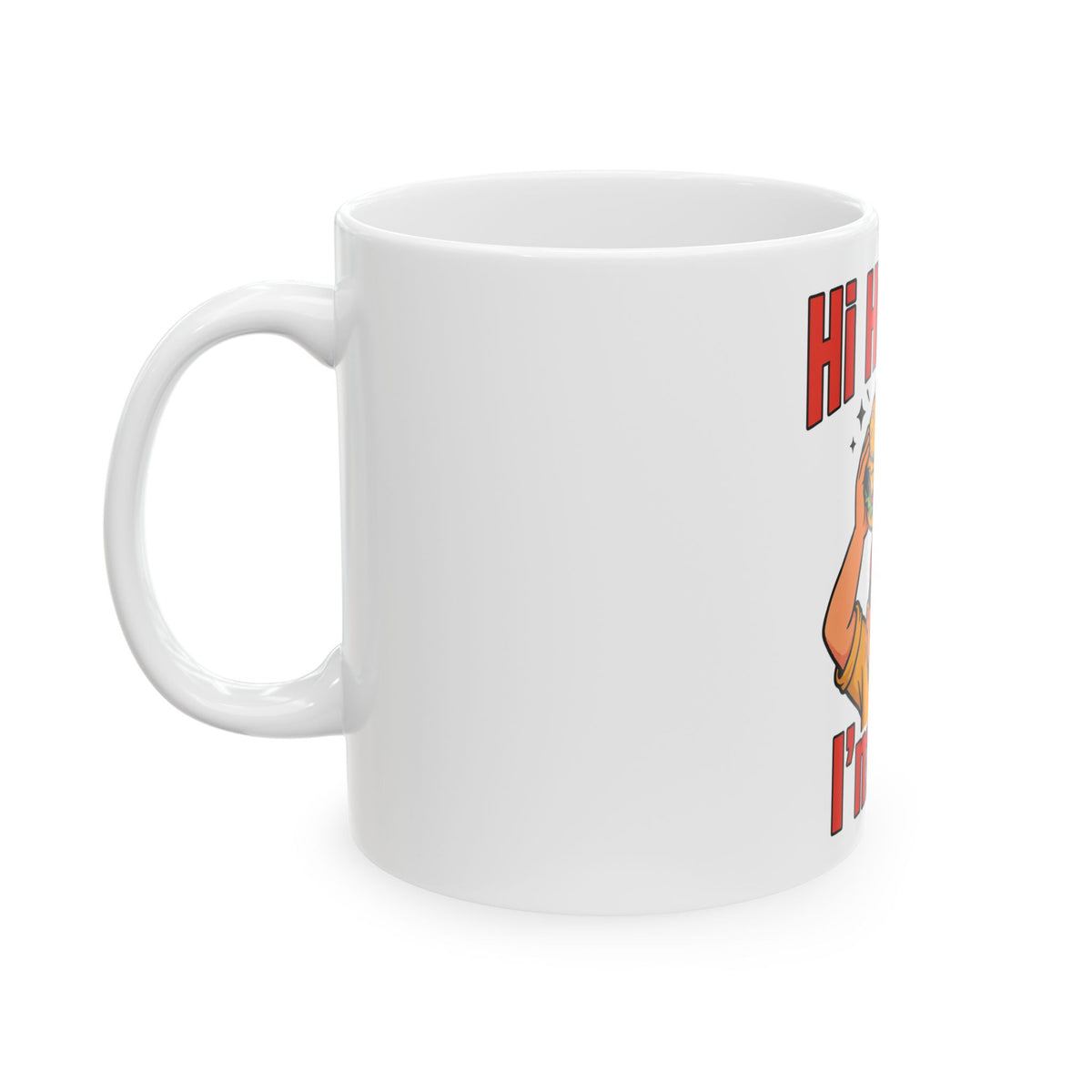 Hi Hungry I'm Dad Mug, Funny Dad Gift from Daughter Son, Christmas Gift for Dad, Coffee Mug 11oz 15oz