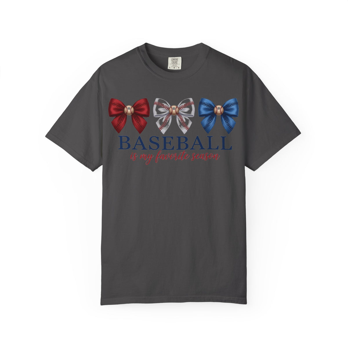 Baseball Is My Favorite Season Shirt, Coquette Baseball Bows Tee, Baseball Mom Shirt, Game Day Gift