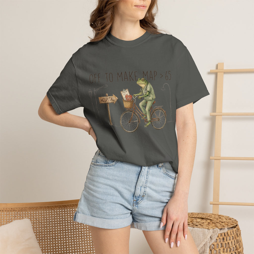 Off To Make MAP Over 65 Shirt, Funny ICU Nurse Frog Tee, Critical Care Nurse Shirt, RN Gift