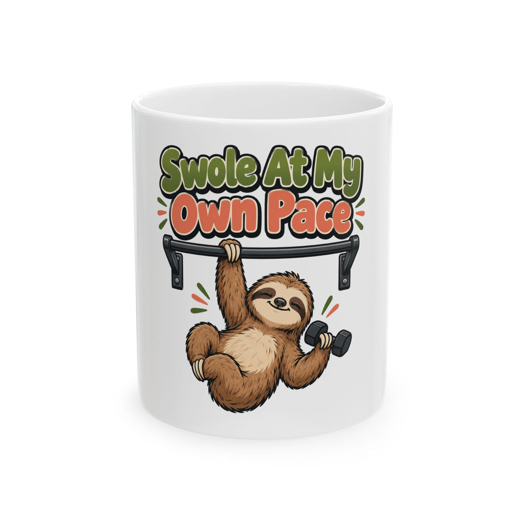 Swole At My Own Pace Mug, Funny Gym Lover Gift for Him Her, Workout Christmas Gift, Coffee Mug 11oz 15oz