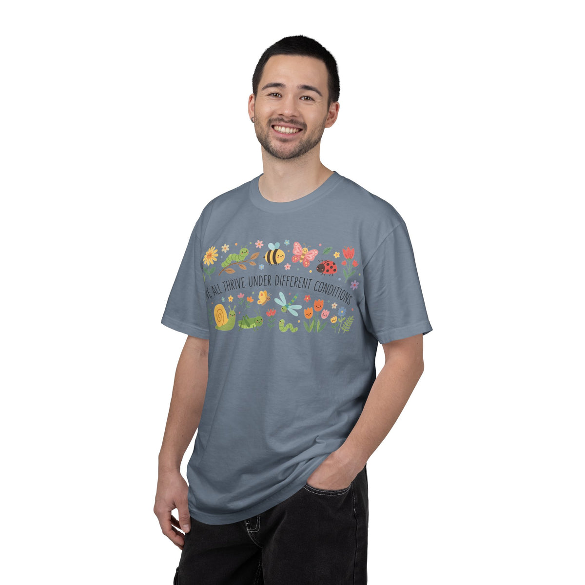 We All Thrive Under Different Conditions Shirt, Neurodiversity Garden Tee, Inclusion Teacher Shirt, SPED Gift