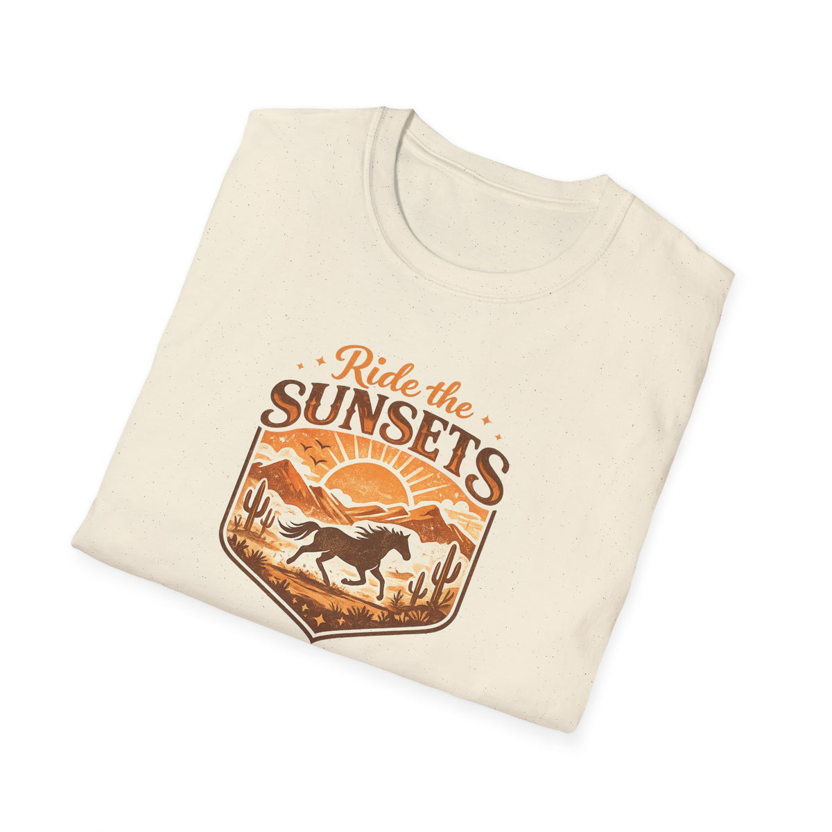 Ride The Sunsets Shirt, Retro Western Horse Tee, Cowgirl Gift