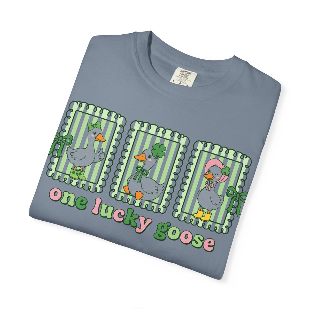 One Lucky Goose Framed Panels Shirt, Irish Goose Trio Tee, St Patricks Day Shirt, Funny Gift