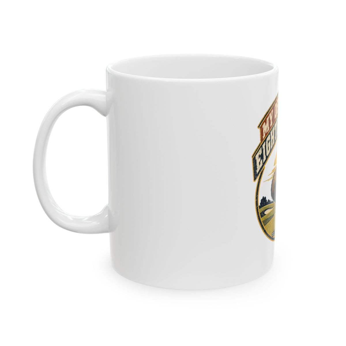My Office Has Eighteen Holes Mug, Funny Retirement Gift for Coworker, Retired Christmas Gift, Coffee Mug 11oz 15oz