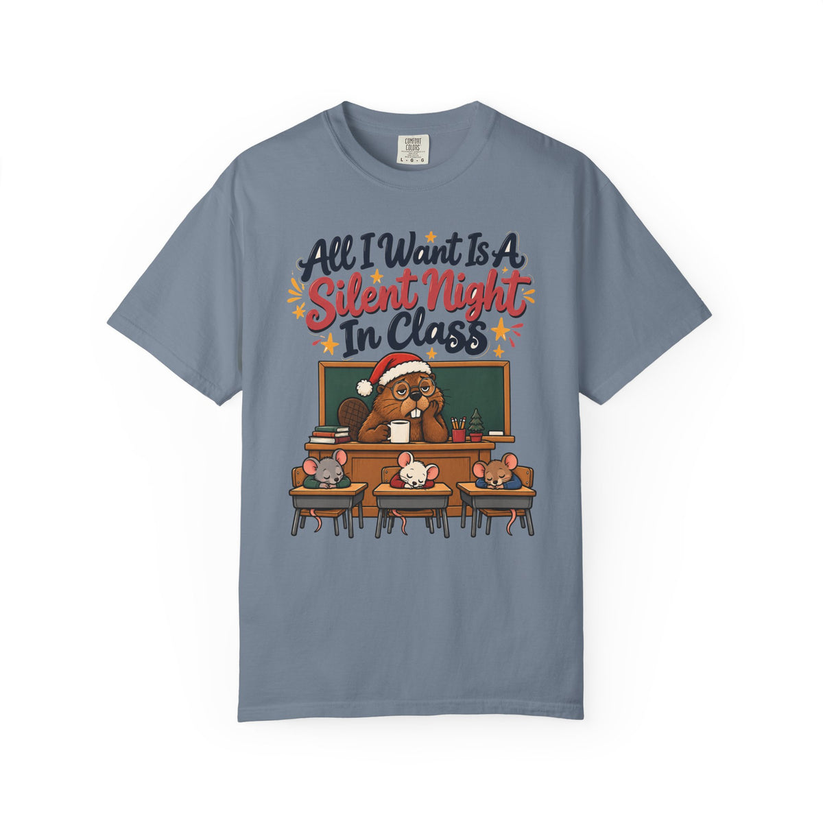 Funny Teacher Gift All I Want Is A Silent Night In Class Ornament Mug Shirt Christmas Gift from Student Beaver