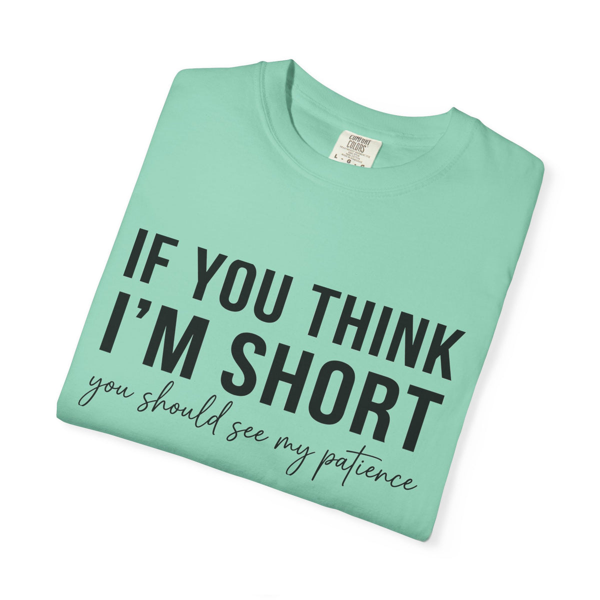 If You Think I'm Short You Should See My Patience Shirt, Funny Sarcastic Tee, Short Girl Humor Shirt, Friend Gift