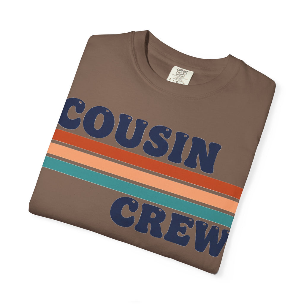 Cousin Crew Stacked Stripe Shirt, Vintage Stripe Family Tee, Matching Cousin Shirt, Reunion Gift