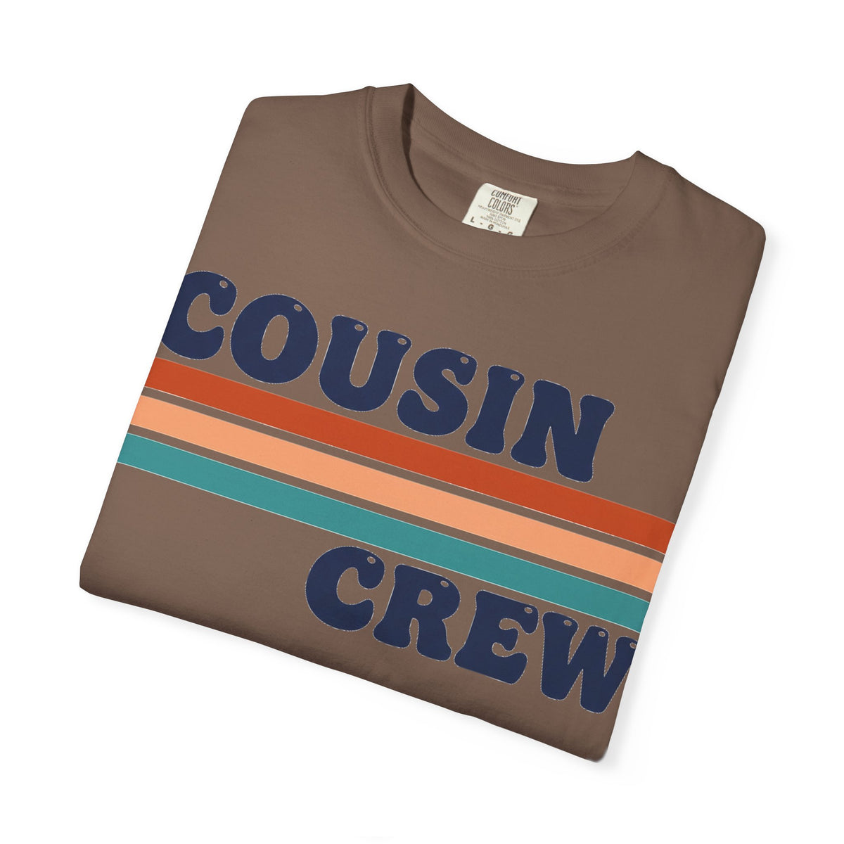 Cousin Crew Stacked Stripe Shirt, Vintage Stripe Family Tee, Matching Cousin Shirt, Reunion Gift