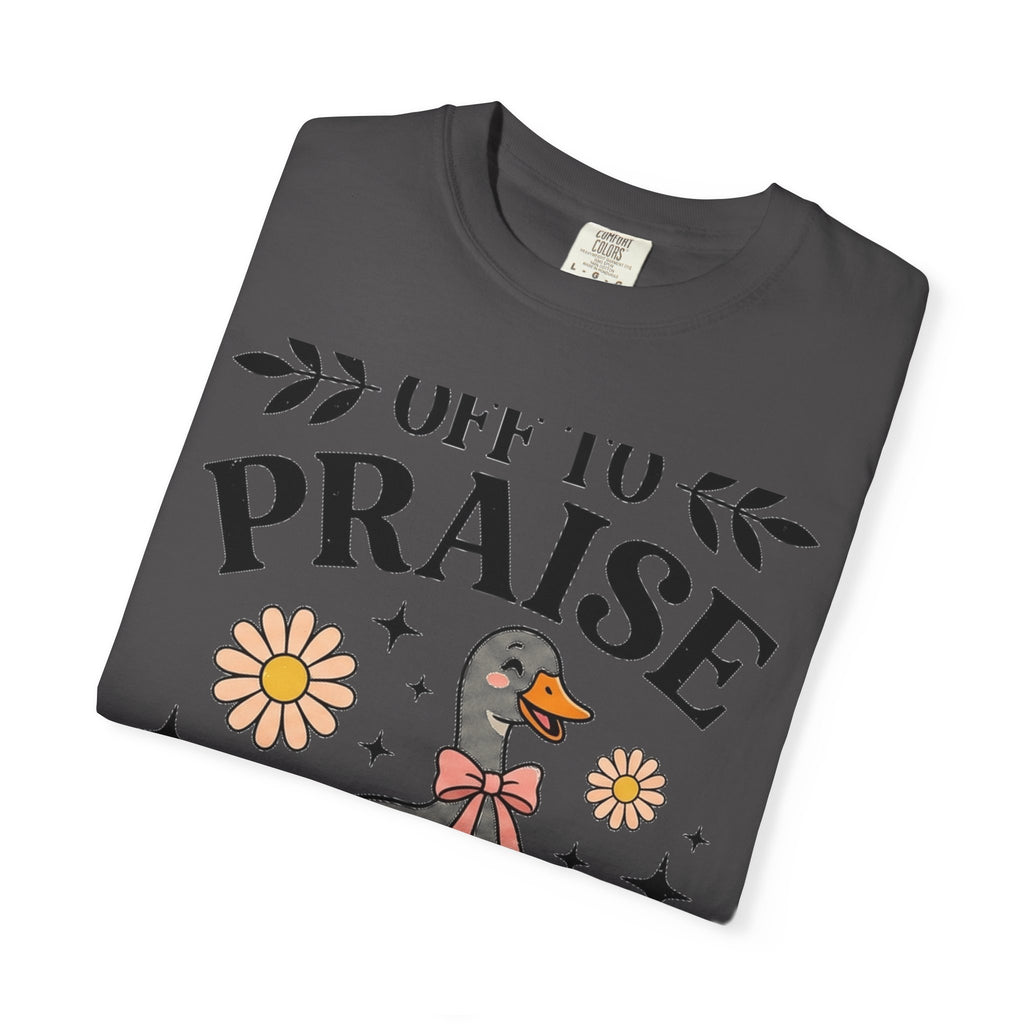Off To Praise The Lord Shirt, Funny Christian Goose Tee, Daisy Church Shirt, Faith Gift