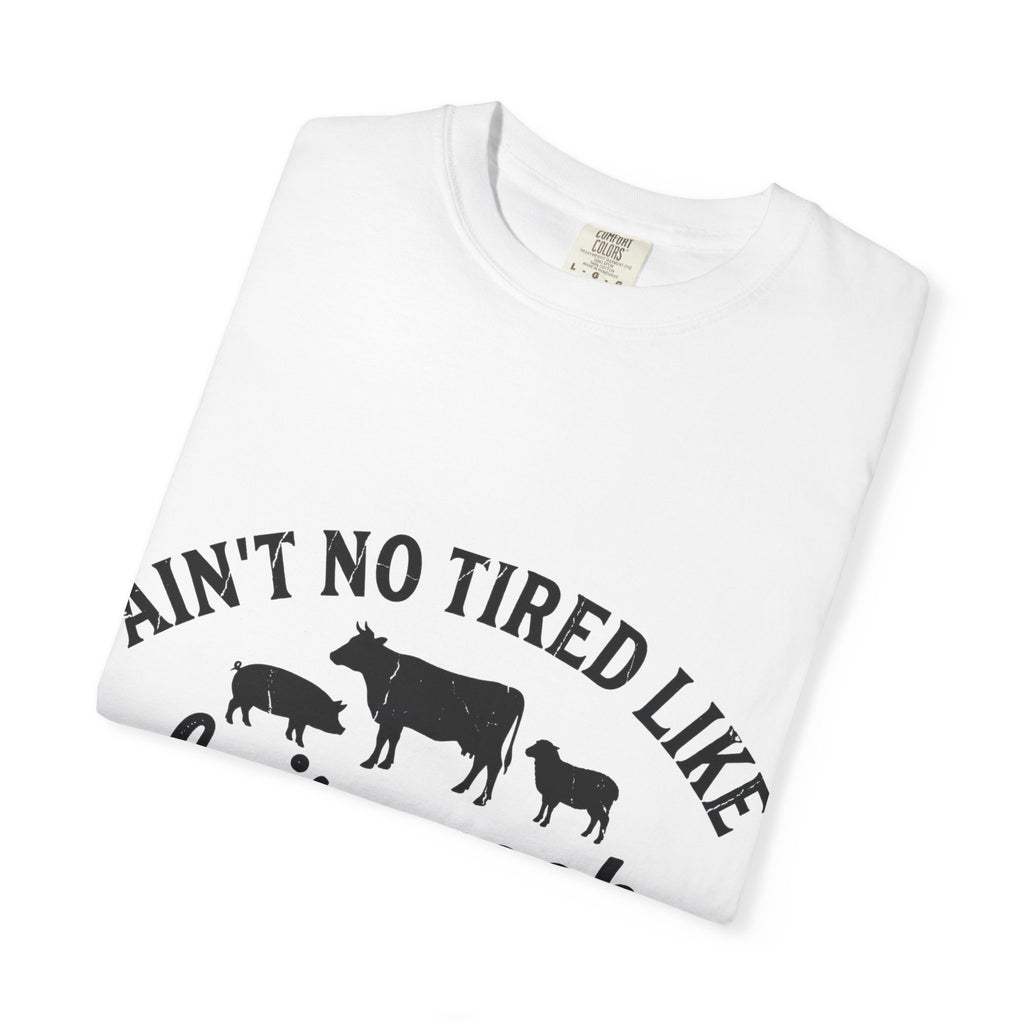 Ain't No Tired Like Fair Week Tired Shirt, Funny Livestock Show Tee, County Fair Mom Shirt, 4H Gift