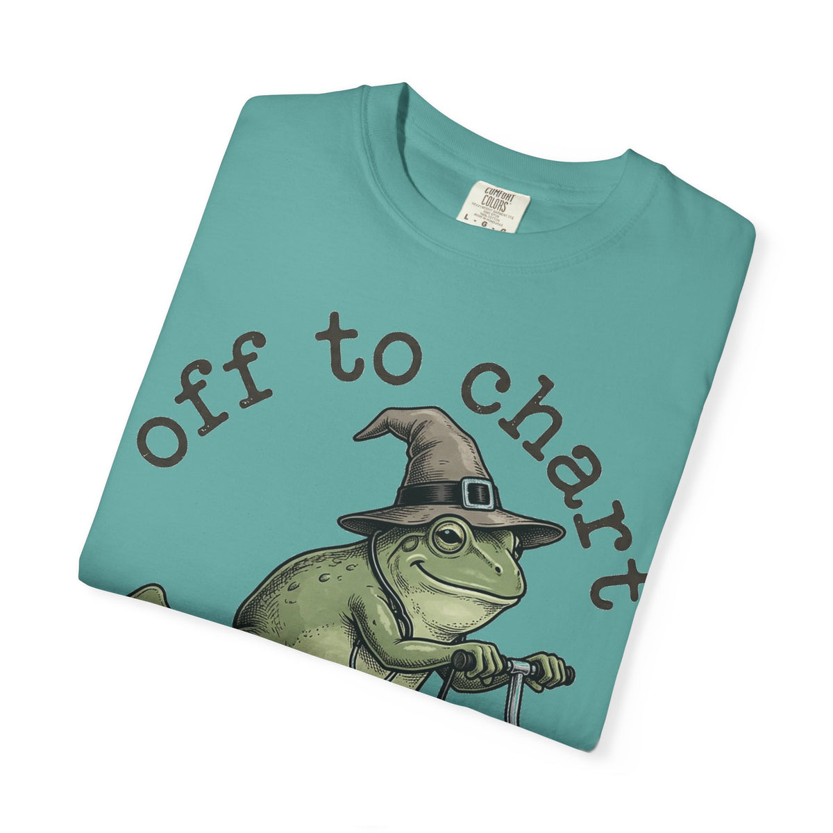Off To Chart Etched Frog Shirt, Vintage Nurse Frog Scooter Tee, Charting Humor Shirt, RN Gift