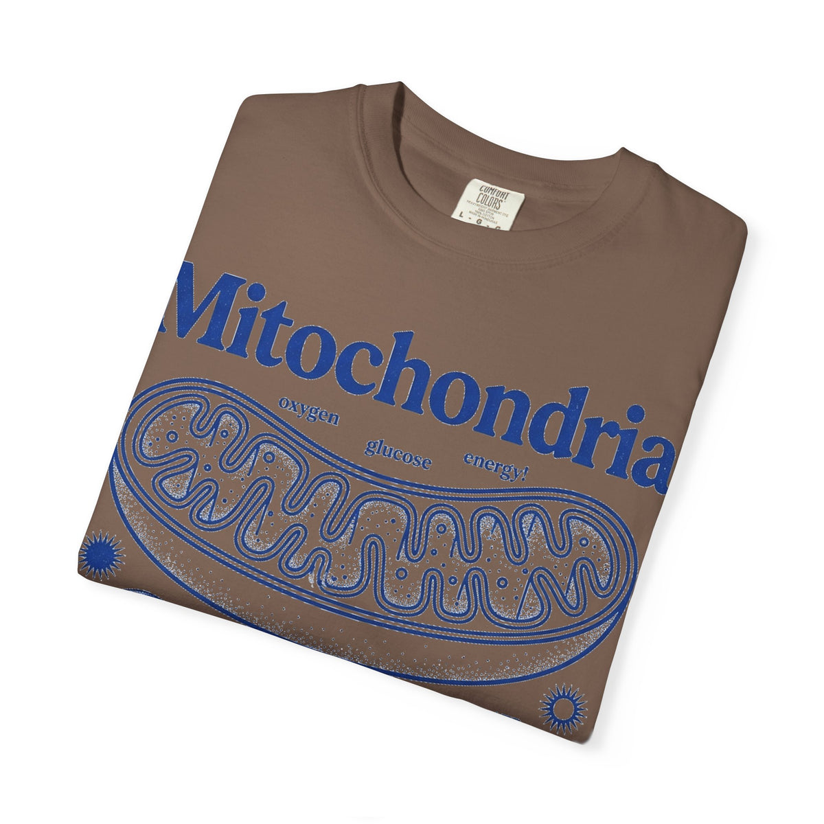 Mitochondria Powering Life Since Forever Tall Shirt, Retro Biology Poster Tee, Science Teacher Shirt, Nerd Gift