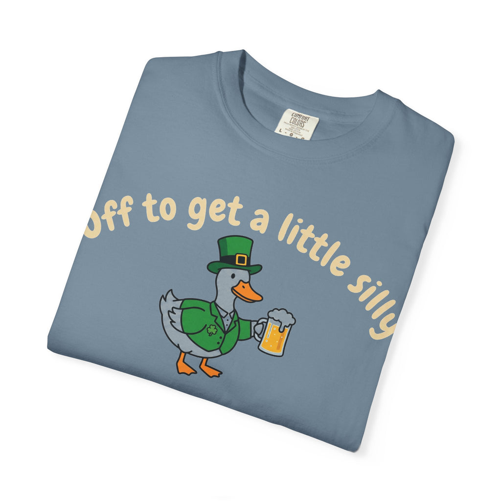 Off To Get A Little Silly Shirt, St Patricks Day Duck Beer Tee, Funny Irish Duck Shirt, Paddys Day Gift