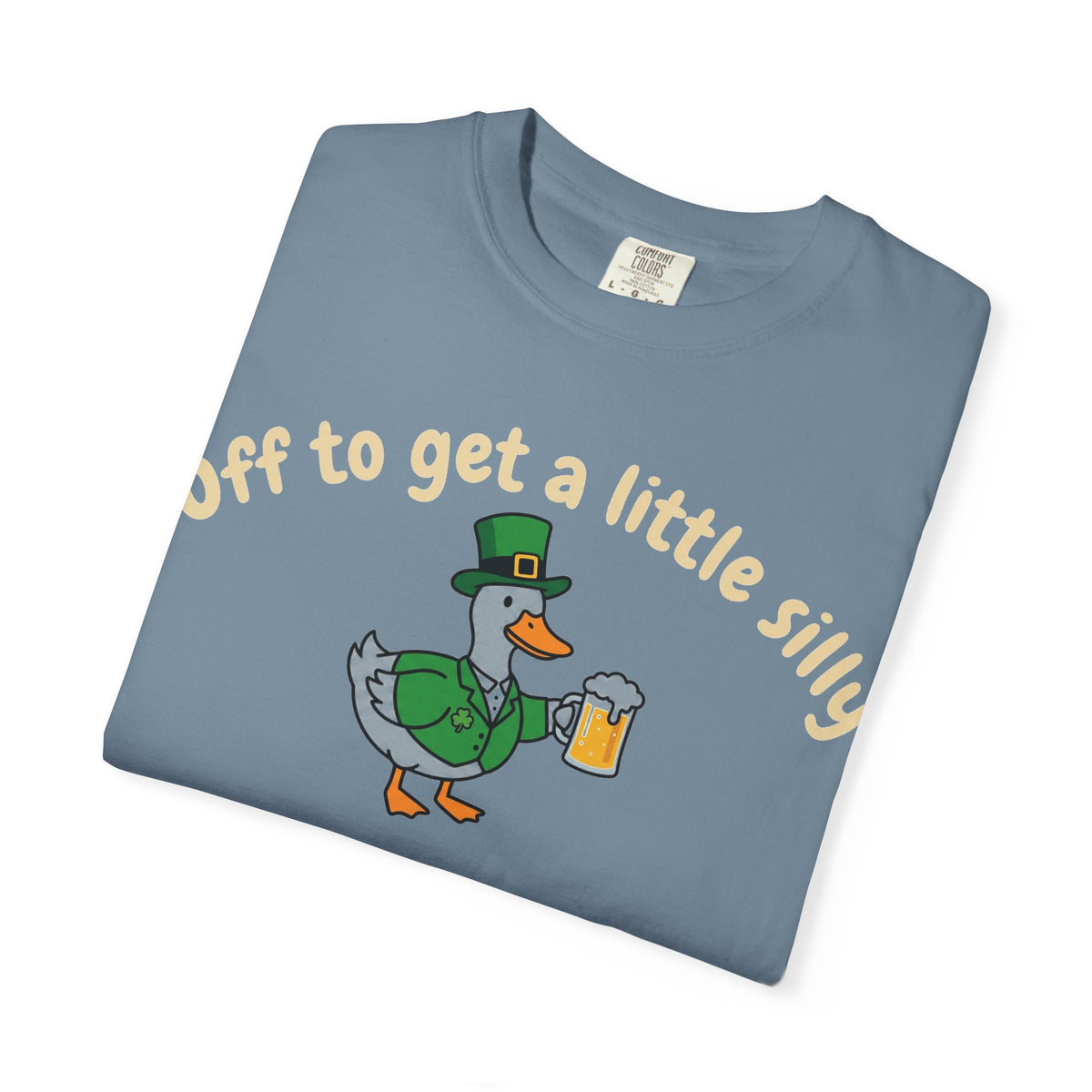 Off To Get A Little Silly Shirt, St Patricks Day Duck Beer Tee, Funny Irish Duck Shirt, Paddys Day Gift