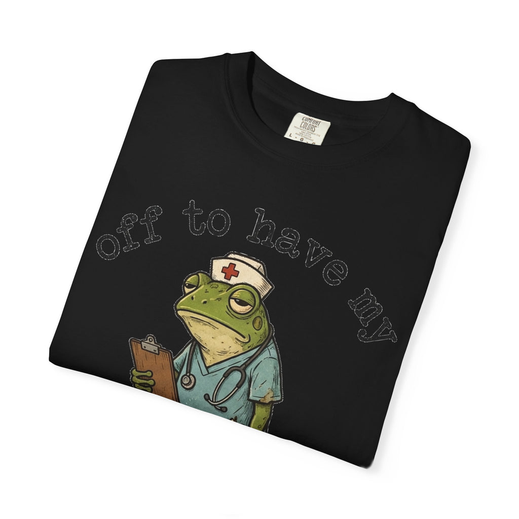 Off To Have My Flabbers Gasted Shirt, Funny Nurse Frog Tee, Sarcastic Scrubs Shirt, RN Gift