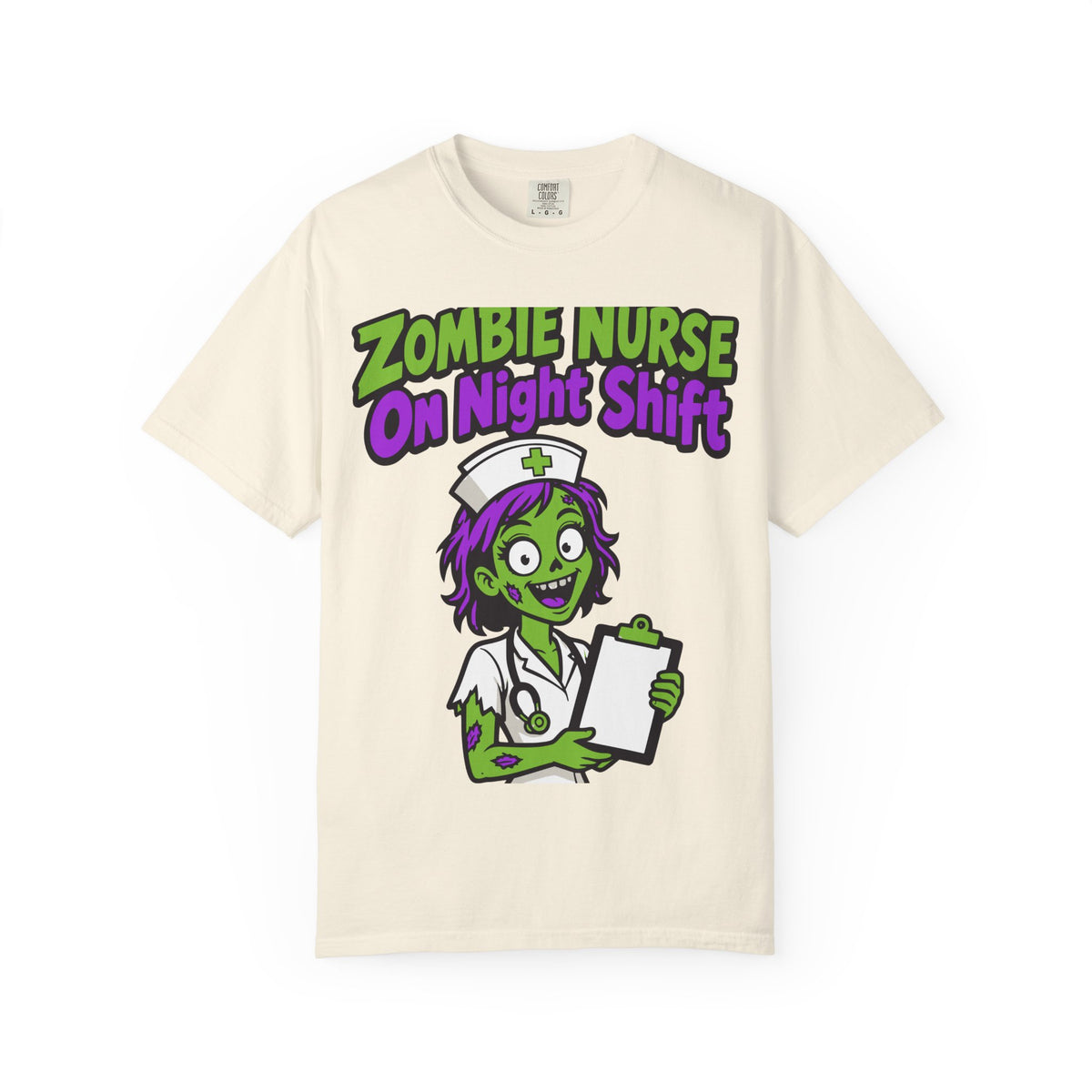Zombie Nurse On Night Shift Halloween Shirt, Funny Nurse Zombie Tee