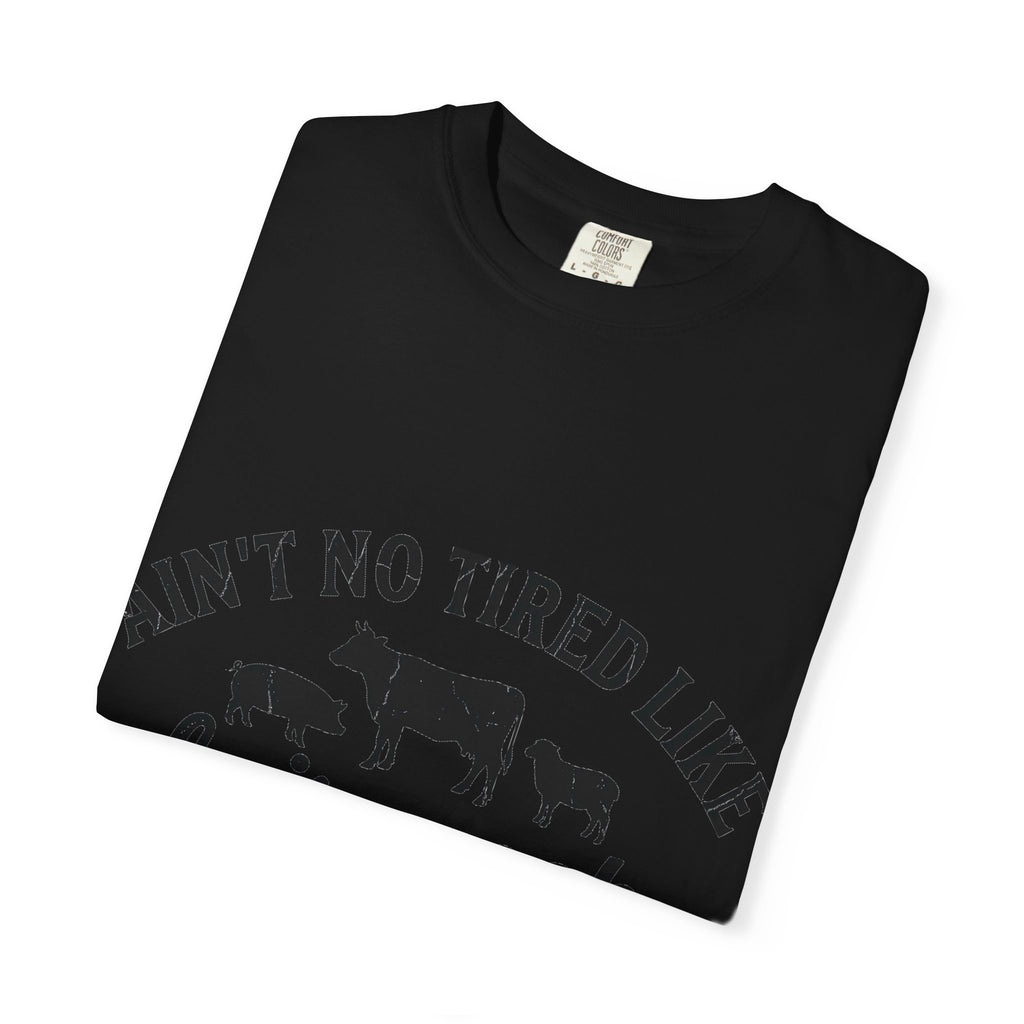 Ain't No Tired Like Fair Week Tired Shirt, Funny Livestock Show Tee, County Fair Mom Shirt, 4H Gift