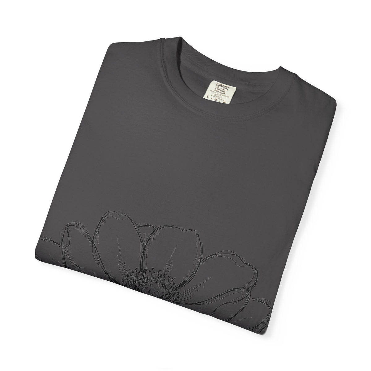 Anemone Flower Line Art Shirt, Minimal Botanical Drawing Tee, Single Bloom Shirt, Plant Lover Gift