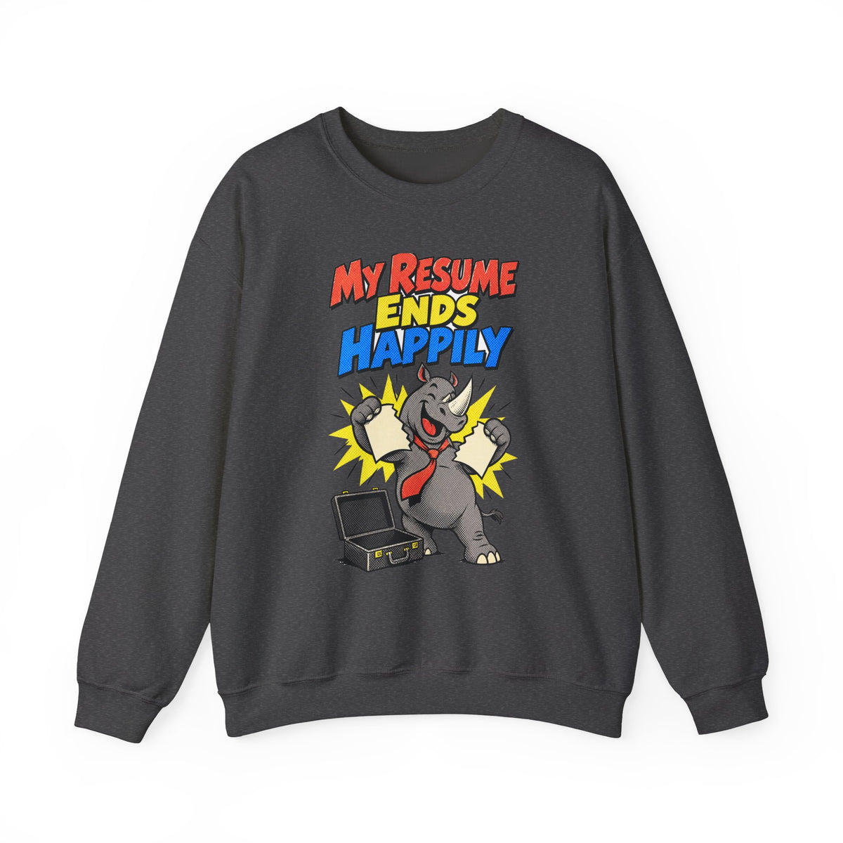 Funny Retirement Sweatshirt My Resume Ends Happily, Retirement Gift Tee, Comfort Colors Graphic T-Shirt